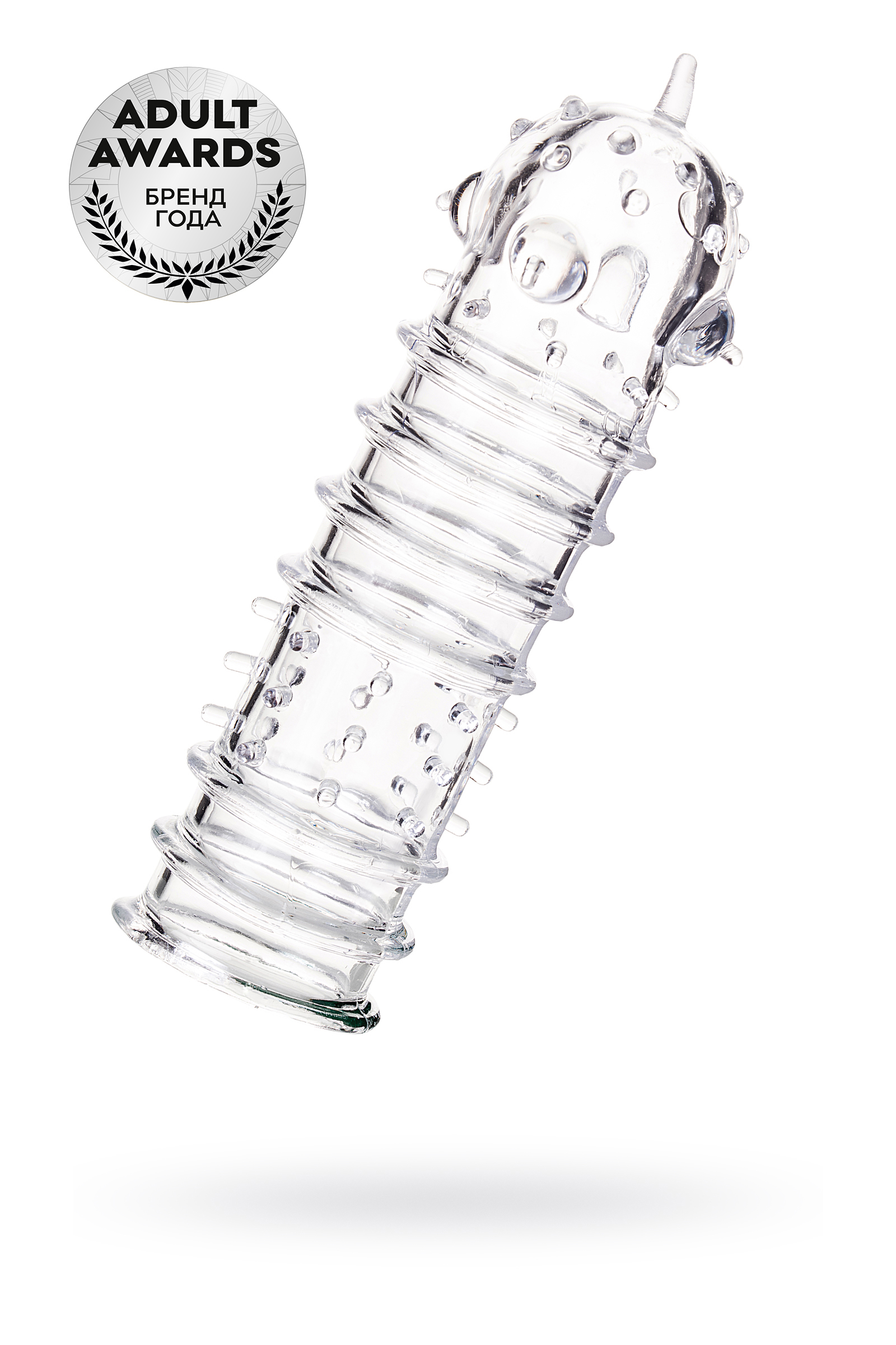 Насадка TOYFA A-Toys, Прозрачная, 15,3 см, Ø 3,5