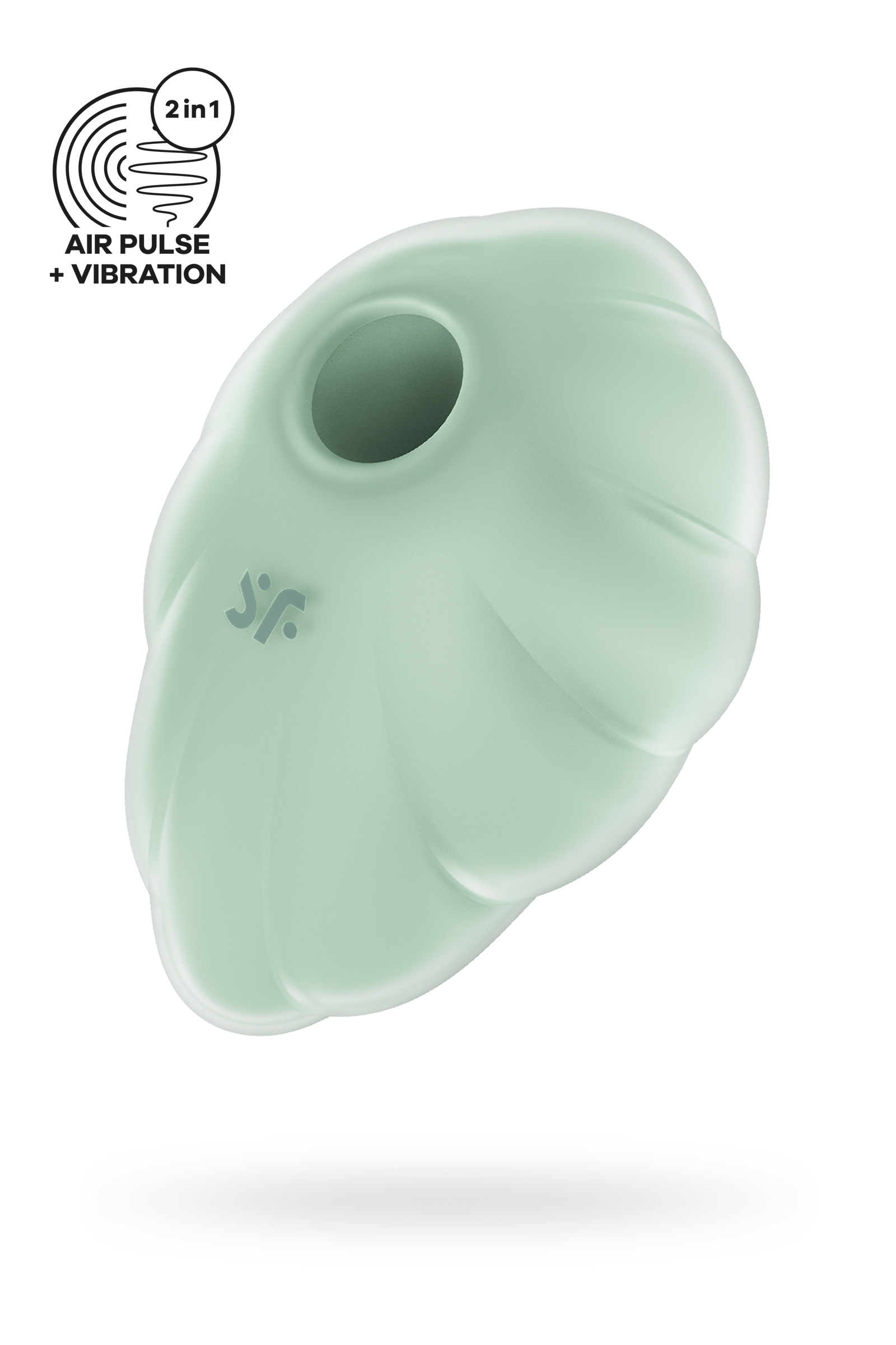 Вакуумный стимулятор клитора Satisfyer Cloud Dancer, силикон, зеленый