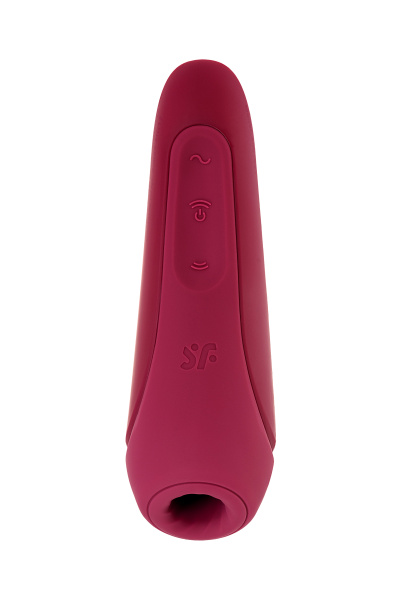 Вакуум-волновой бесконтактный стимулятор клитора Satisfyer Curvy 1+, красный, 13,4 см