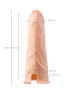 Фаллопротез RealStick Strap-On Conall, TPE, телесный, 14 см