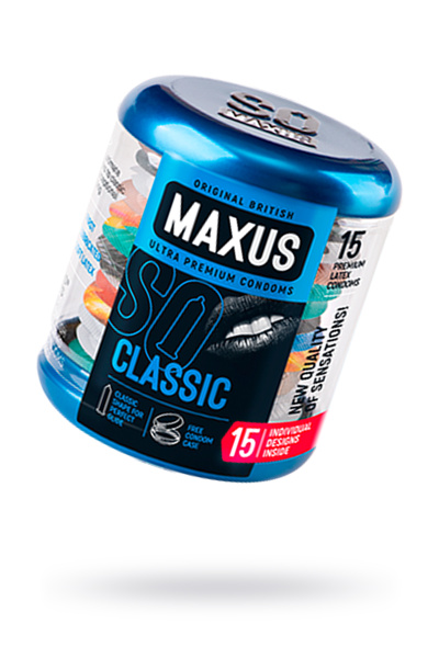 Презервативы Maxus №15,классические в  кейсе