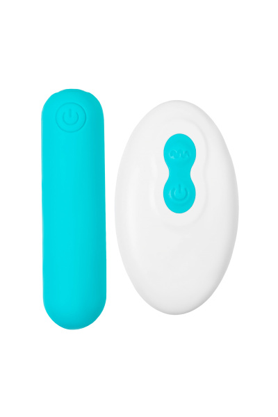 Вибропуля A-toys Tnim, силикон, голубой, 6,5 см