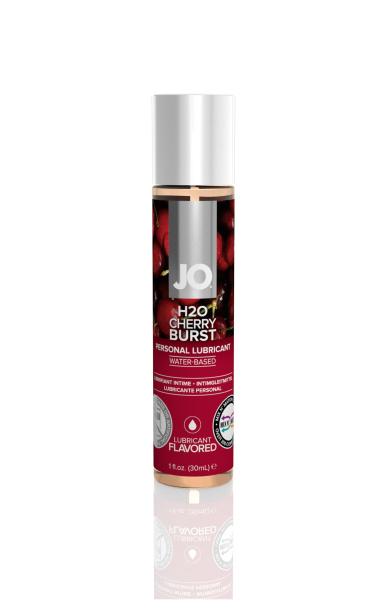 Съедобный лубрикант со вкусом вишни JO H2O Cherry Burst, 30 мл