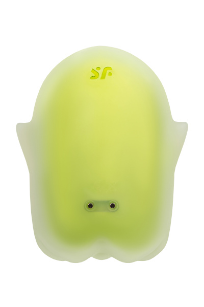 Вакуум-волновой бесконтактный стимулятор клитора Satisfyer Glowing Ghost, силикон, желтый, 8,4 см