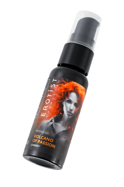 Гель Erotist с эффектом вибрации VOLCANO OF PASSION: CHERRY (со вкусом вишни), 25 мл