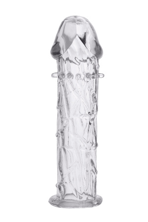 Насадка гелевая Toyfa, Прозрачная, 12,5 см, Ø 3