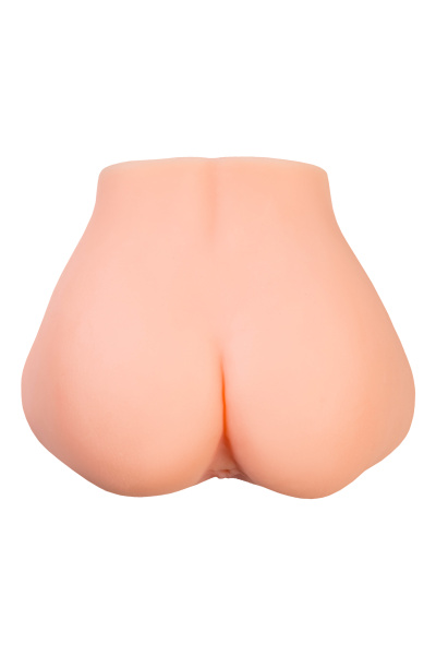 Мастурбатор реалистичный в фоме полуторса, с 2 любовными входами ТPE, телесный, 3,7 кг (в белой коро