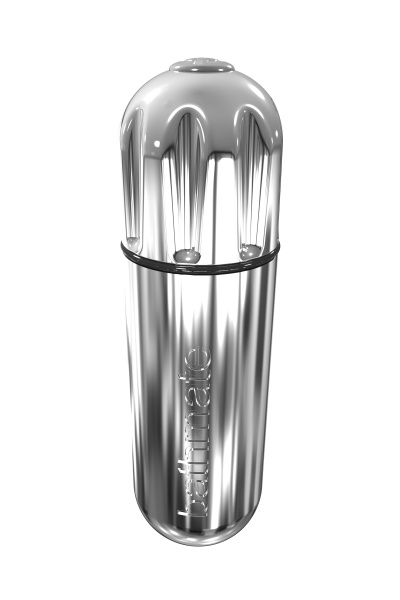 Вибропуля Bathmate Vibe Bullet Chrome, перезаряжаемая, водонепронецаемая, пластик, 10 режимов вибрации, серебристая