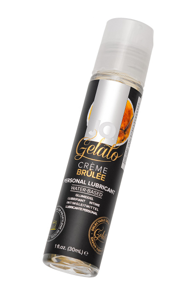 Съедобный лубрикант на водной основе JO Gelato Creme Brulee, со вкусом Крем Брюле, 30 мл