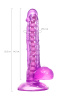 Фаллоимитатор  реалистичный   TOYFA A-Toys Celiam, TPE, фиолетовый, 20,5 см