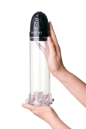 Помпа автоматическая вакуумная  EROTIST MAN UP PUMP, ABS пластик, прозрачная, 30 см