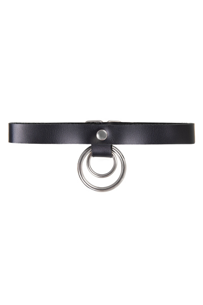 Чокер-ошейник Pecado BDSM, кольцо в кольце