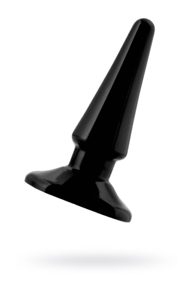 Втулка анальная TOYFA Black&Red, черный, 10,5 см, Ø 2