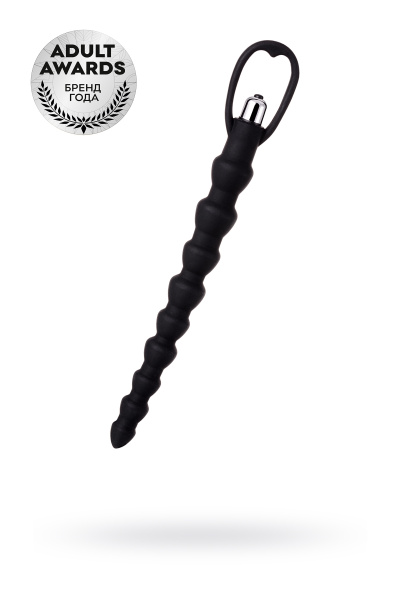 Анальная цепочка TOYFA A-Toys CHERAN, силикон, черный, 32,7 см