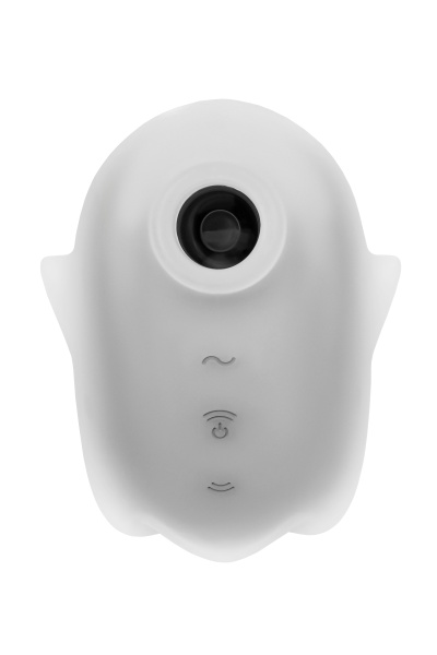 Вакуум-волновой бесконтактный стимулятор клитора Satisfyer Glowing Ghost, силикон, белый, 8,4 см