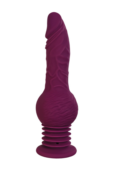 Мини секс-машина Striker с пультом ДУ, MotorLovers by TOYFA, силикон, фиолетовый, 23,5 см