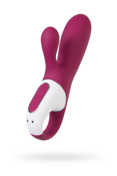 Вибратор Satisfyer Hot Bunny с клиторальным стимулятором, красный