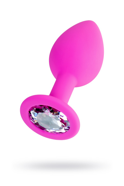 Анальная втулка  TODO BY TOYFA BRILLIANT, силикон, розовая, 7 см, Ø 2 см