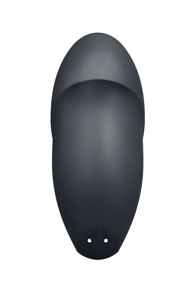 Вибромассажер Satisfyer Tap & Climax 1, силикон, серый, 11 см