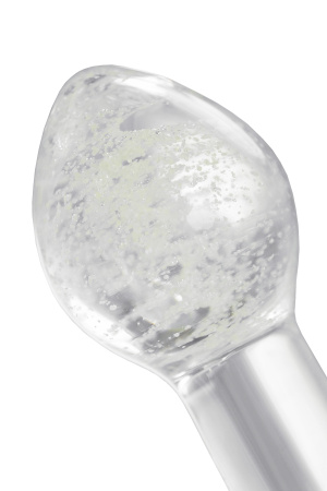 Анальная втулка Sexus Glass светящаяся в темноте, стекло, 9 см